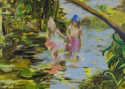Knee Deep, 91.4 x 127 cm (36 x 50 in), oil on canvas, 2009